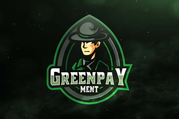 Green Pay Ment Sport and Esports Logos