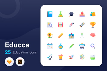 Educca - Education icons Vol.1