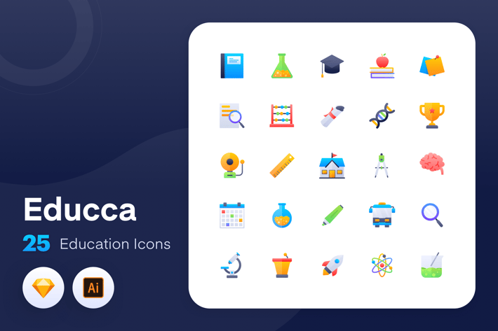 Educca - Education icons Vol.1