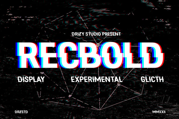 Recbold - Experimental Glitch Font