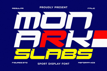 Monark Slabs - Sport Display Font