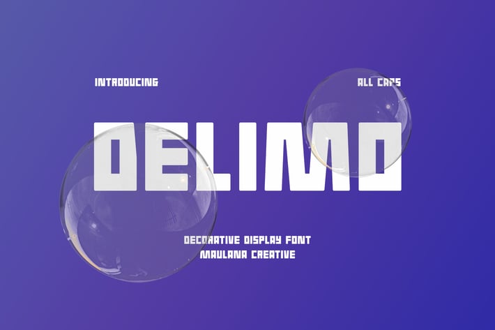 Delimo Decorative Display Font