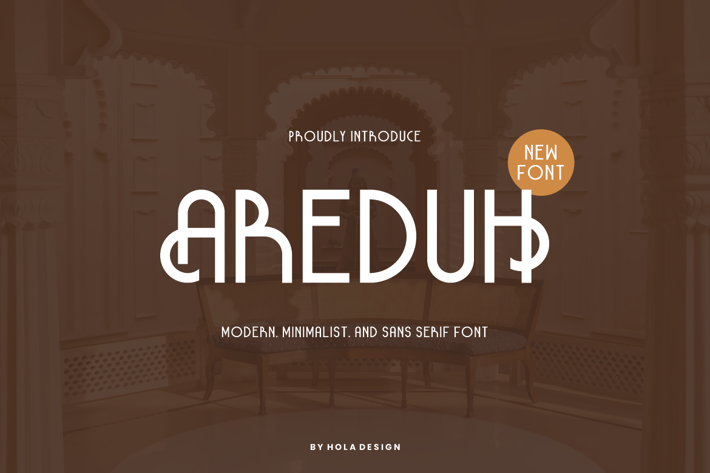 Areduh Minimalist Font