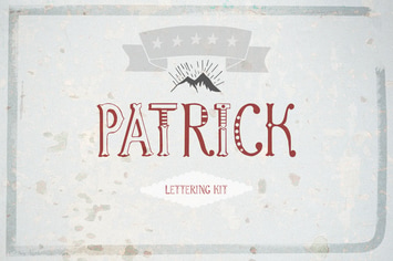 Patrick font & Lettering Kit