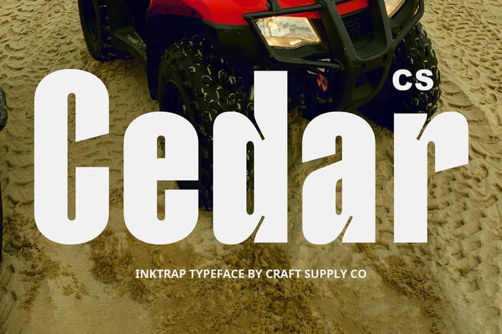 Cedar – Inktrap Font