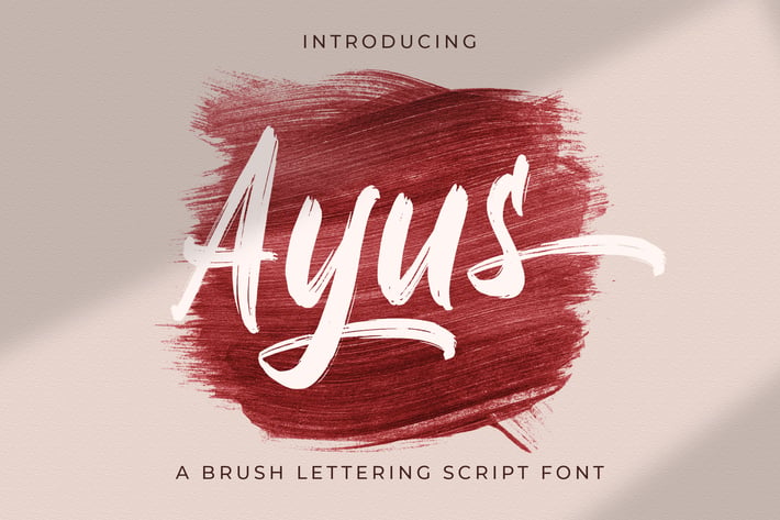 Ayus - Handbrush Script Font