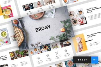 Brogy - Food & Beverages Keynote Template