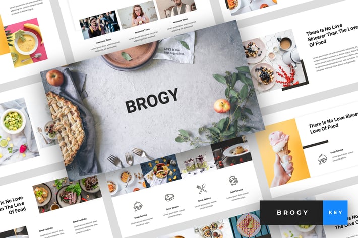 Brogy - Food & Beverages Keynote Template