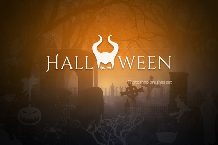 Devilishly Cool Halloween PSD Brushes
