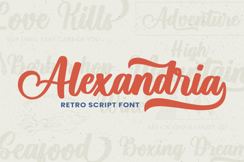 Alexandria - Retro Font
