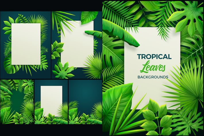 Tropical Leaves Backgrounds