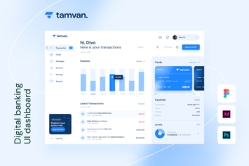 Tamvan - Digital banking dashboard