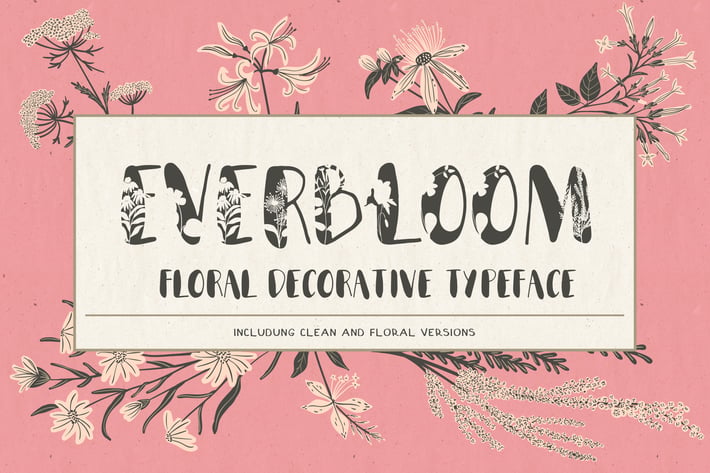 Everbloom - floral typeface