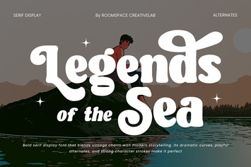 Legends of the Sea - Rounded Vintage Font
