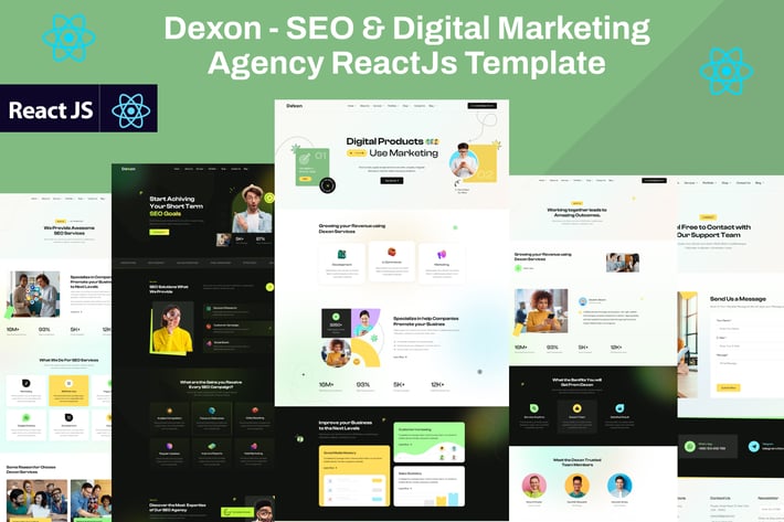 Dexon - SEO & Marketing Agency ReactJs Template