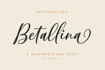 Betallina Handwritten Font