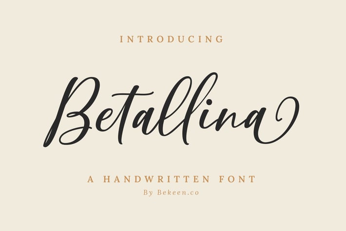 Betallina Handwritten Font