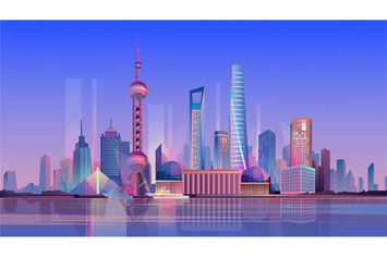 Shanghai - Illustration Background