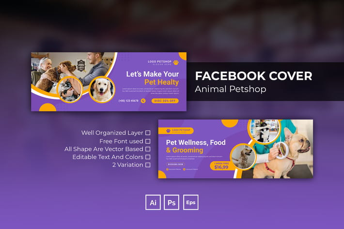 Animal Petshop Facebook Cover