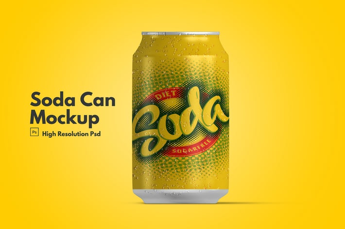 Soda Can Mockup V.1