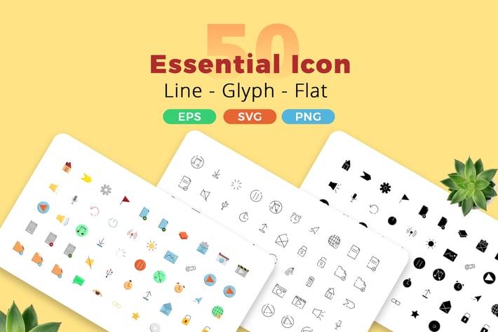 50 Essential Icon Pack