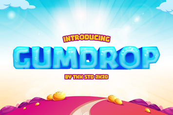 GUMDROP - Block Gaming font