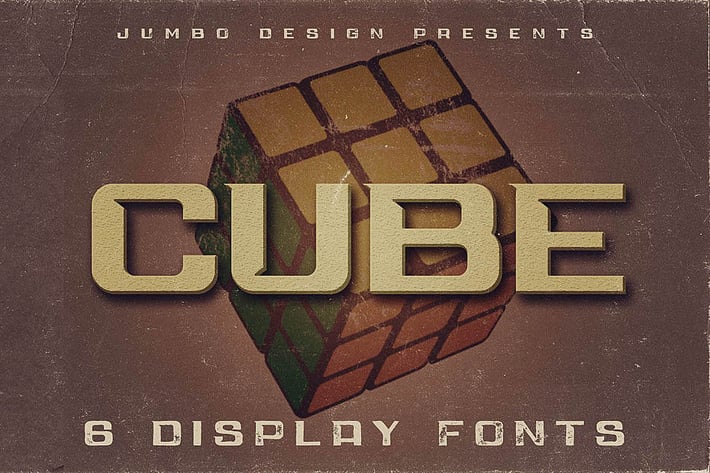 Cube - Display Font