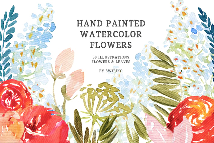 Elegant Watercolor Flowers