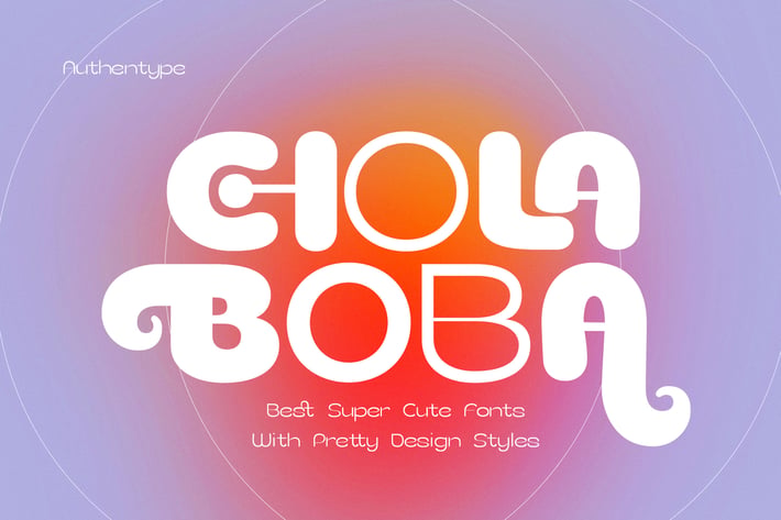 Chola Boba - Cute Logo Type Font