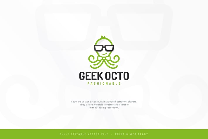 Geek Octopus Style Logo