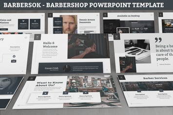 Barbersok - Barbershop Powerpoint Template