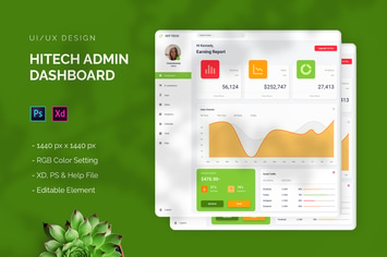 Hitech - Admin Dashboard