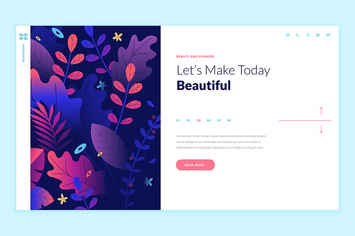 Beauty Web Page Design Template