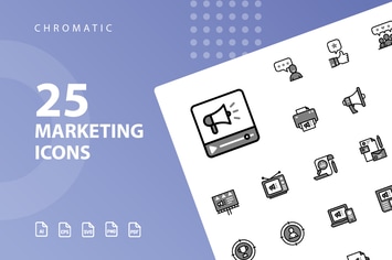 Marketing Chromatic Icons