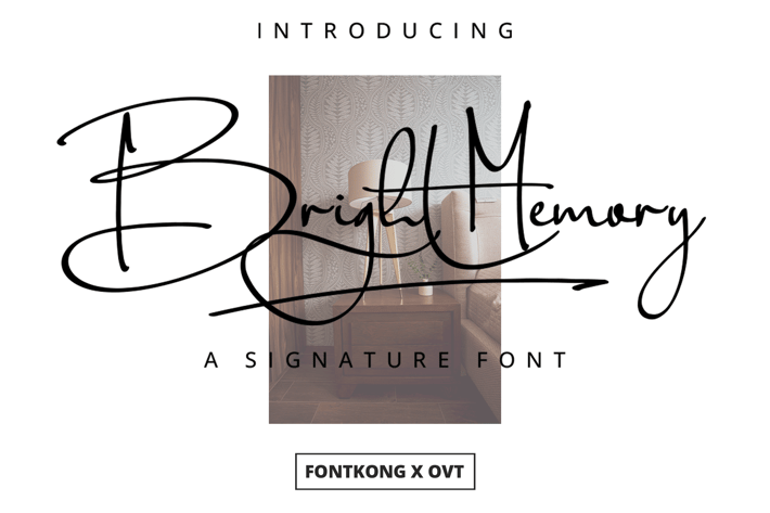 Bright Memory - A Signature Font