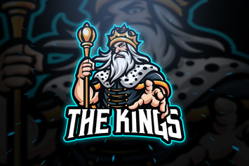 The King Sport and Esport Logo Template