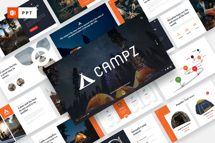 CAMPZ - Camping & Caravan Powerpoint Template