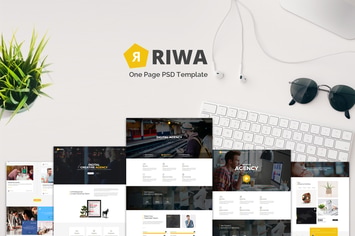 Riwa - One Page PSD