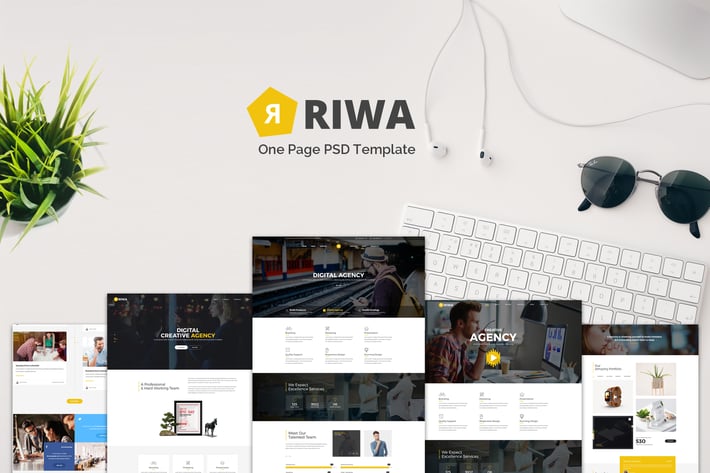 Riwa - One Page PSD
