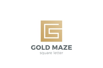 Logo Labyrinth Maze as Letter G