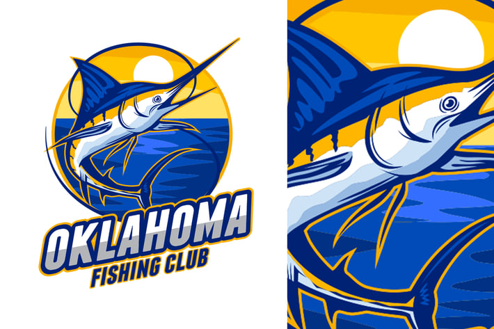 Marlin Fishing Logo