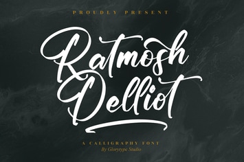 Ratmosh Delliot Calligraphy Font