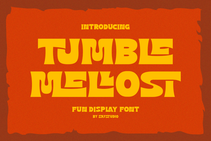 Tumble Mellost - Modern Display Logo Font