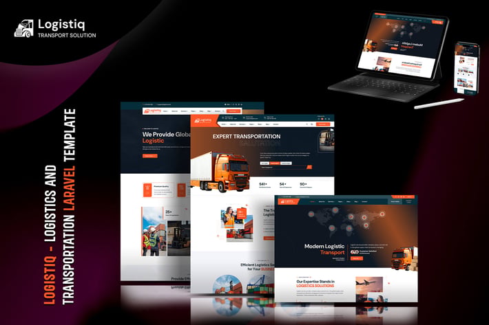 Logistiq - Logistics & Transport Laravel Template