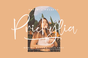 Prichylia Modern Handwritten Font