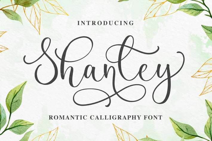 Shanley - Romantic Calligraphy Font