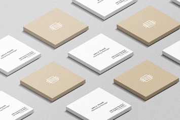 Square Card Mockup