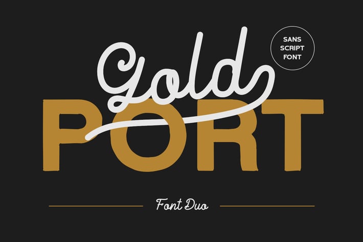 Gold Port - Font Duo
