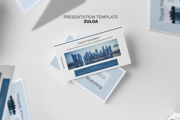 Zuloa : Blue Color Business Profile Powerpoint