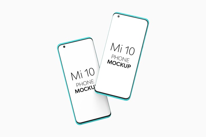 Mi 10 Phone Mockup